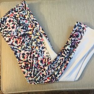 Athleta Multicolored Print Leggings
